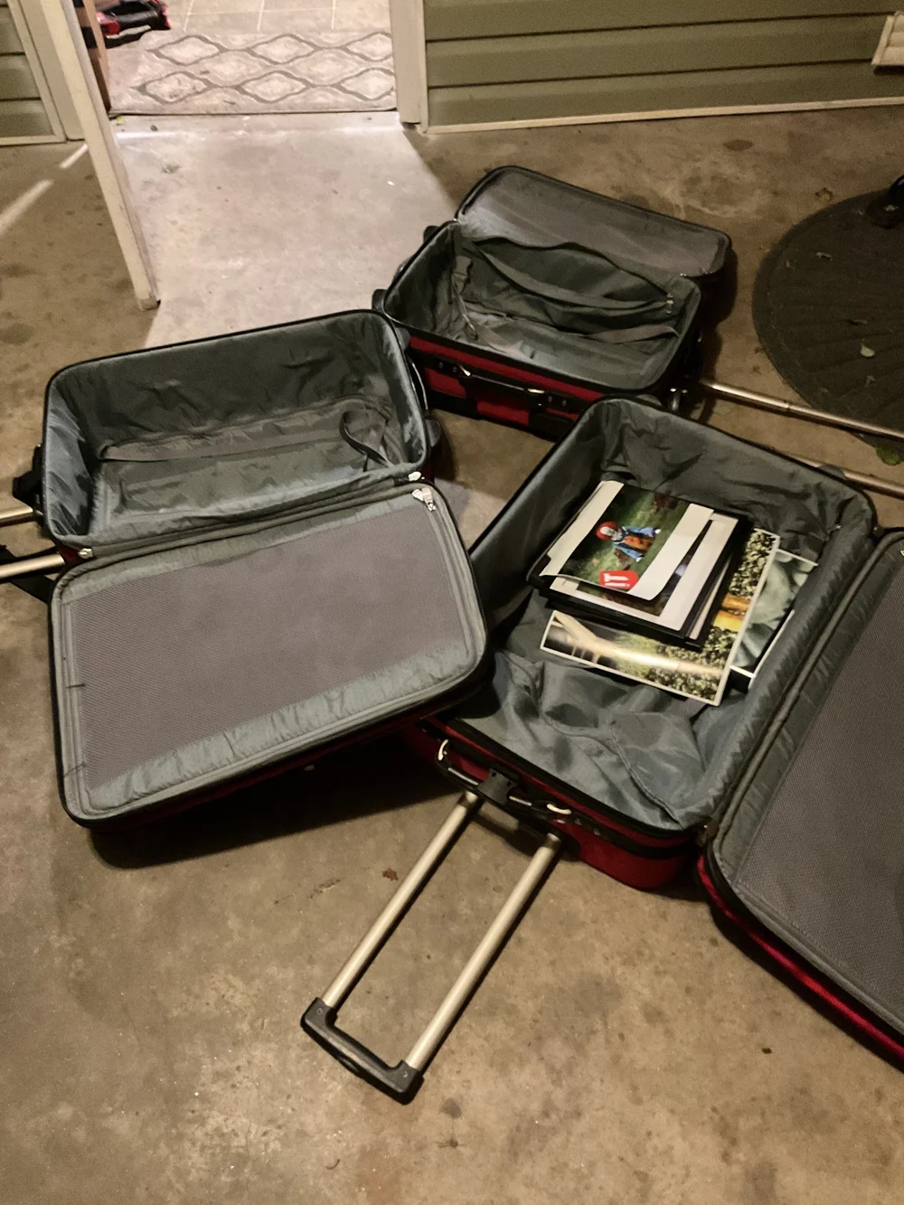 Red Carry-On Luggage - Classic Travel Bags
